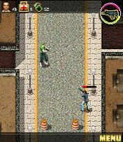 Saints Row mobile example screen with enemy