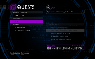 Quests Menu - Obey