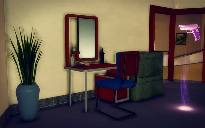 Hotel Penthouse - Ultra Modern - desk