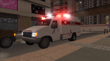 Ambulance with sirens in Saints Row