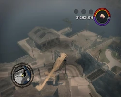 View on wharf from the air