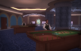 Poseidon's Palace interior - Roulette tables