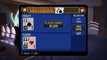 Blackjack - Player wins