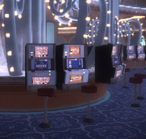 Poseidon's Palace - Gambling machines around circular seating