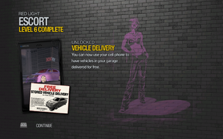 Vehicle Delivery Free unlocked after Escort level 6 in Saints Row 2