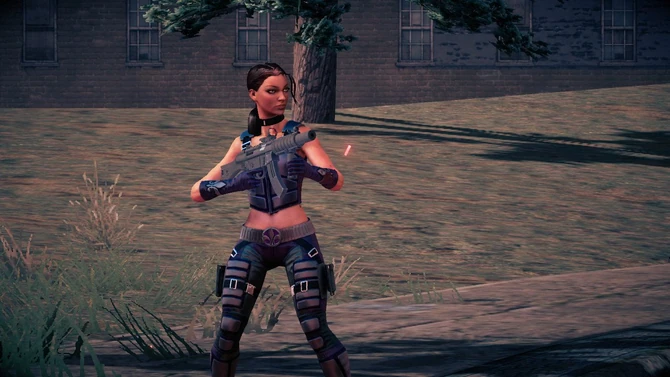 Standard Female NPC stance when shooting 2 handed SMGs/Rifles