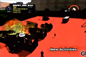 Happy Fun Ball activity - ground view - in Saints Row 2 production footage
