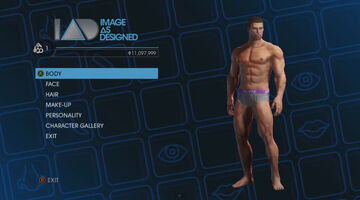 Image As Designed - Player Customization menu in Saints Row IV