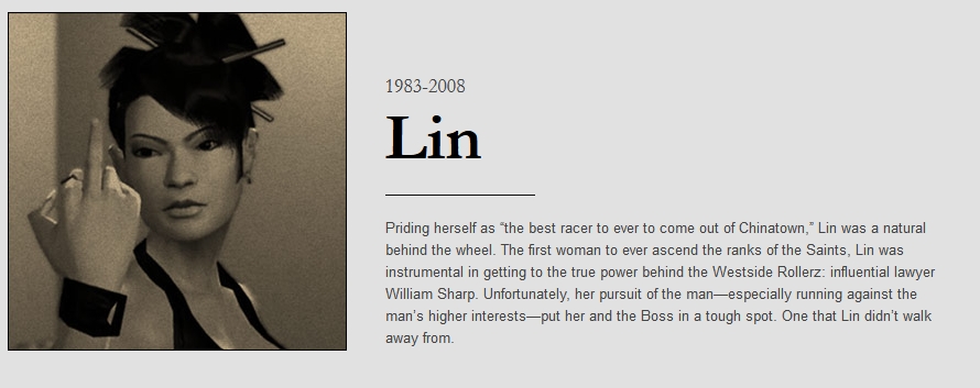 Lin (Saints Row), Heroes Wiki
