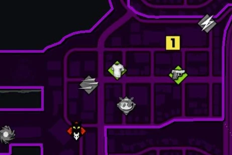 C.I.D.s' location on the Map (marked with "1")