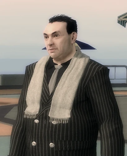 Eric Gryphon from the torso up in Saints Row 2: Corporate Warfare