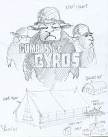 Company of Gyros Concept Art 01 - Logo & Tent