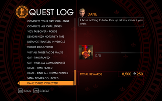 Gat out of Hell Challenge - Dane Tomes Collected