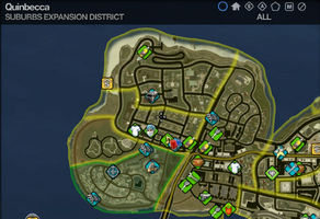 Map in Saints Row 2 - Suburbs Expansion - Quinbecca