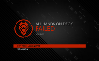 All Hands on Deck fail screen