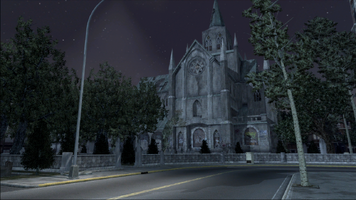 Saints Row demo loading screen - Church