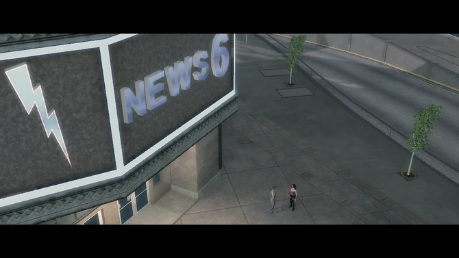 Weekend at Tera's - Playa and Tera outside the Channel 6 News building