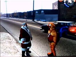 Chicken Ned vs. Santa Claus