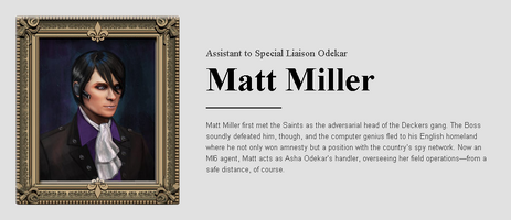 Saints Row website - People - The Cabinet - Matt Miller