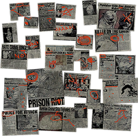 Kinzie's Warehouse - background newspaper clippings