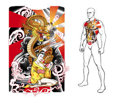 Ronin Tattoo Concept Art