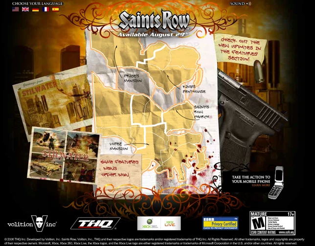 Stilwater map on Saints Row promo website