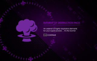 Element of Destruction Pack unlocked