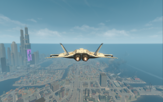 F-69 VTOL - jet mode - rear in Saints Row The Third