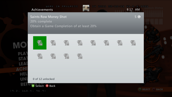 Saints Row Money Shot Achievement - 20% complete