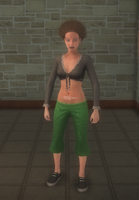 Sons of Samedi - female lieutenant - white with overshirt - character model in Saints Row 2