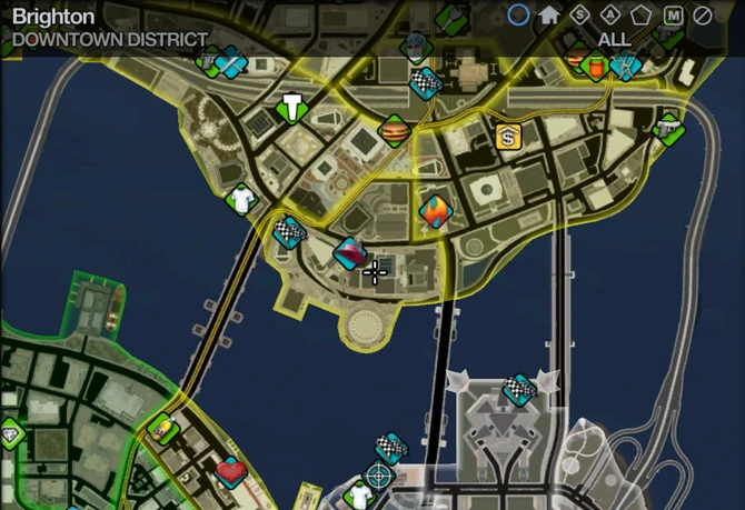 Brighton Map in Saints Row 2