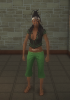 Sons of Samedi - female lieutenant - black with overshirt - character model in Saints Row 2