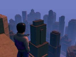 Stilwater in Saints Row: The Third, from a rooftop