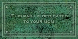 Park plaque