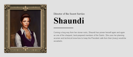 Saints Row website - People - The Cabinet - Shaundi