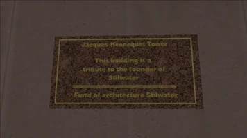 Jacques Hennequet Tower sign