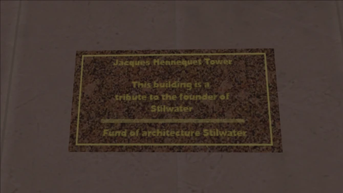 Jacques Hennequet Tower sign