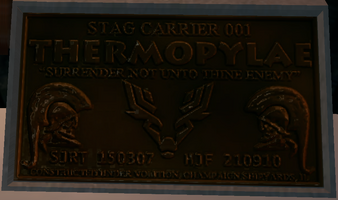 Thermopylae builders plate in game closeup