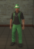 Sons of Samedi - male lieutenant - black with hat - character model in Saints Row 2