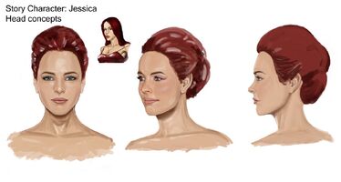Jessica Concept Art 07 - Hair concept