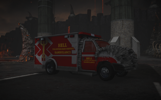 Rambulance - front left in Saints Row Gat out of Hell