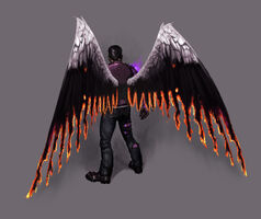 Johnny Gat Concept Art - Gat out of Hell - rear of wings