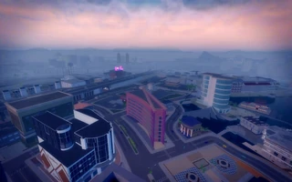 Harrowgate in Saints Row 2 - aerial view