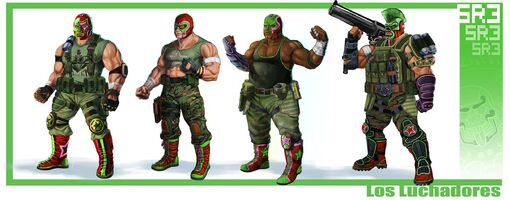 The Luchadores Concept Art Scan