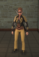 Ronin - female lieutenant - white - character model in Saints Row 2