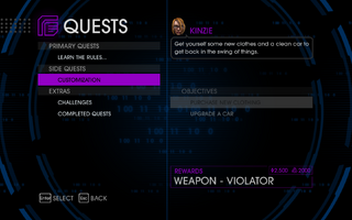 Quests Menu - Customization