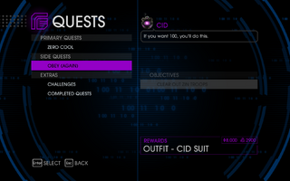 Quests Menu - Obey (Again)