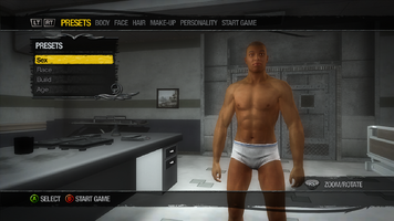 Initial Player Customization with default character in Saints Row 2