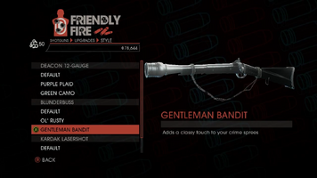 Weapon - Shotguns - Pump-Action Shotgun - Blunderbuss - Gentleman Bandit