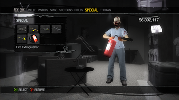 Fire Extinguisher in Weapons Cache